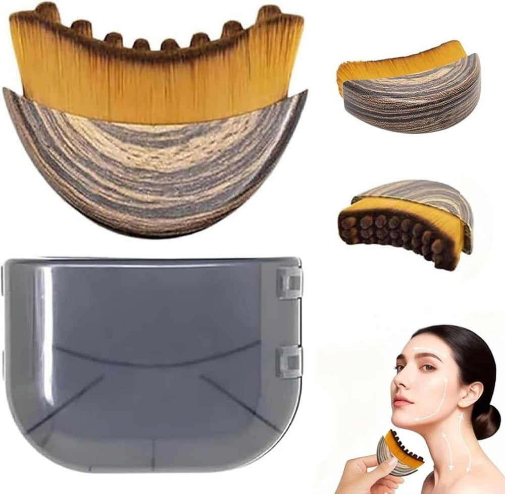 Brosse lymphatique visage contour: favorise le drainage et la relaxation.