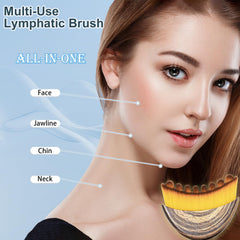 Brosse lymphatique visage améliore l'élasticité et stimule la circulation lymphatique en douceur.