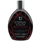 Brown Sugar Eternal Youth Lotion – bouteille, bronzage uniforme et hydratation durable.