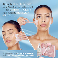 Bruizex huile massage rouleau jade — améliore la microcirculation et apaise les pores.