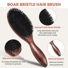 Brosse BRUSHZOO démêle les cheveux fins sans casse.