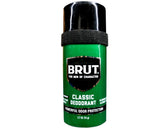 BRUT Classic Round Stick Deodorant 2.7 oz pack four, ideal for daily freshness.