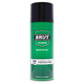 BRUT Déodorant aérosol, flacon visible, protection longue durée et fraîcheur durable.