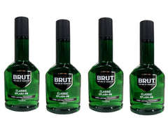 Brut lotion application sur la peau, sensation douce et fraîche.