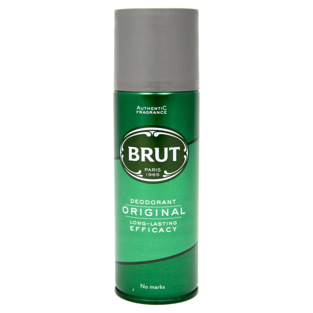 Brut Original Déodorant en spray, bouteille 200 ml, fraîcheur durable.