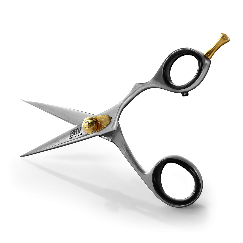 BRV MEN ciseaux moustache barbe argent – coupe nette et finition professionnelle.