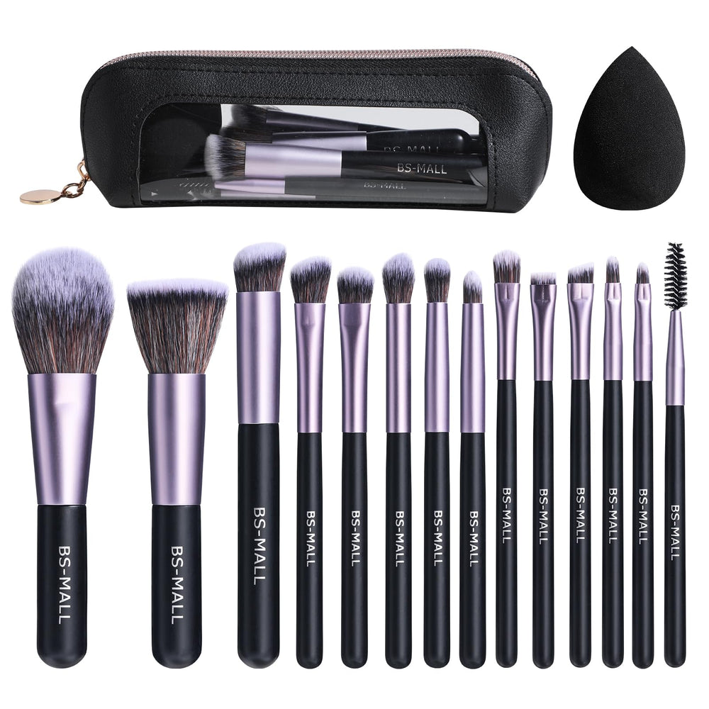 BS-MALL 14 pièces pinceaux-maquillage ensemble pour teint homogène.