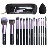 BS-MALL 14 pièces pinceaux-maquillage ensemble pour teint homogène.