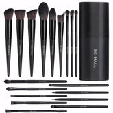 Ensemble BS-MALL pinceaux maquillage 18 pièces, coffret noir, application impeccable
