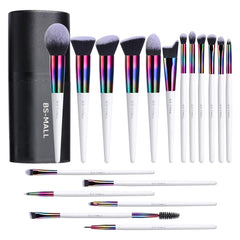 BS-MALL ensemble pinceaux maquillage 18 pièces, application précise pour teint homogène.