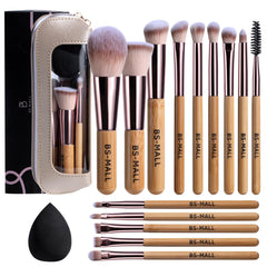 BS-MALL ensemble pinceaux maquillage: kit polyvalent pour tout le visage et un rendu lisse.