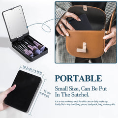 Matte textured travel box by BS-MALL for portability and durability
