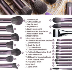 Pinceaux BS-MALL pour ombres à paupières, mélange fluide et pigment intense.