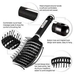 Bsisme, manche antidérapant: prise en main confortable pendant le brushing.