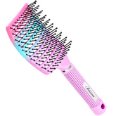 Bsisme brosse curvee ventilee, poignee ergo pour un brushing confortable.