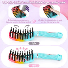 Bsisme brosse poignee anti-derapante pour une prise en main confortable.