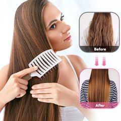 Bsisme brosse poignee caoutchouc; prise stable pour brushing maitrise.