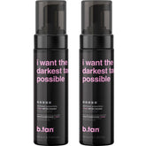 b.tan mousse auto-bronzante noir rapide face et corps – teint doré puissant