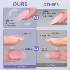 BTArtbox matière gel-souple flexible : s'adapte à ongles plats ou courbés