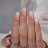 BTArtbox ongles adhésifs amande moyen ombré gel doux, effet salon rapide.