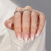 BTArtbox ongles adhésifs amande nude avec fini naturel et élégant