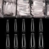 BTArtbox coffins transparents dans étui, rangement pratique pour faux ongles.
