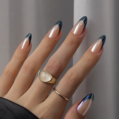 BTArtbox ongles-presse-franc-noir cygne chrome, fini brillant et durable
