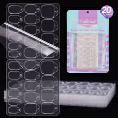 BTArtbox tab adhésif ongles avec 20 feuilles et 15 tailles pour un ajustement précis