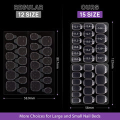 BTArtbox ultra-thin 0.3mm adhesive tabs for a natural look.
