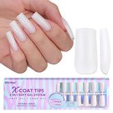 BTArtboxnails extensions d'ongles en gel laités longs, pour un aspect naturel durable.