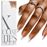 BTArtboxnails Pointes style Francais brun longues stiletto pour une manucure elegante