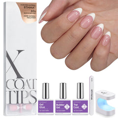 BTArtboxnails XCOATTIPS – aperçu d’application des ongles adhésifs pour une manucure rapide et nette.