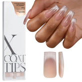 BTArtboxnails XCOATTIPS: ongles cat-eye français longs et carrés, look moderne.