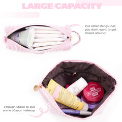 Btffitting grand sac maquillage, rangement efficace pour plusieurs produits.