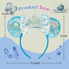 BTXJLLY oreilles souris rembourrées pour un maintien confortable.