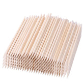 BTYMS batonnet-cuticule orange bois 4-5 pouces, outil pratique pour soins des ongles.