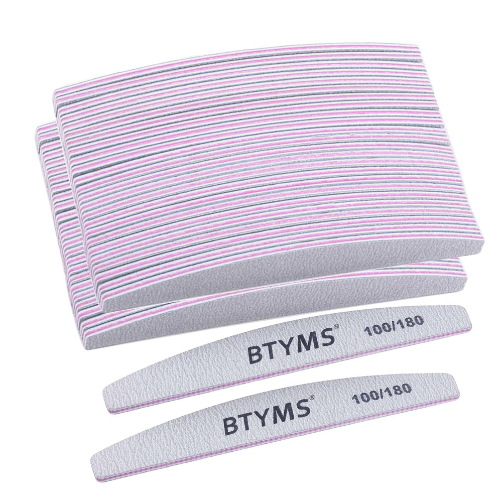 Ensemble de limes à ongles BTYMS, 50 pièces pour tout usage domestique.