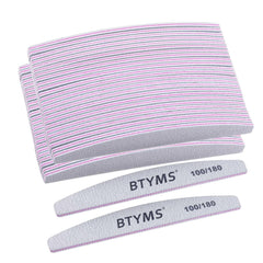 Ensemble de limes à ongles BTYMS, 50 pièces pour tout usage domestique.
