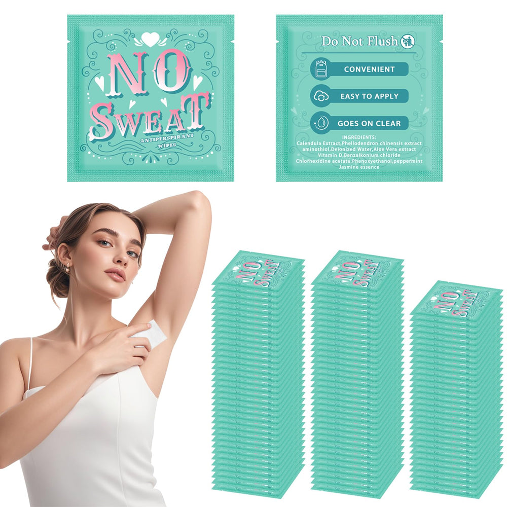 Lingettes antiperspirantes BUAEL dans une boite-100, pratique pour une utilisation rapide.