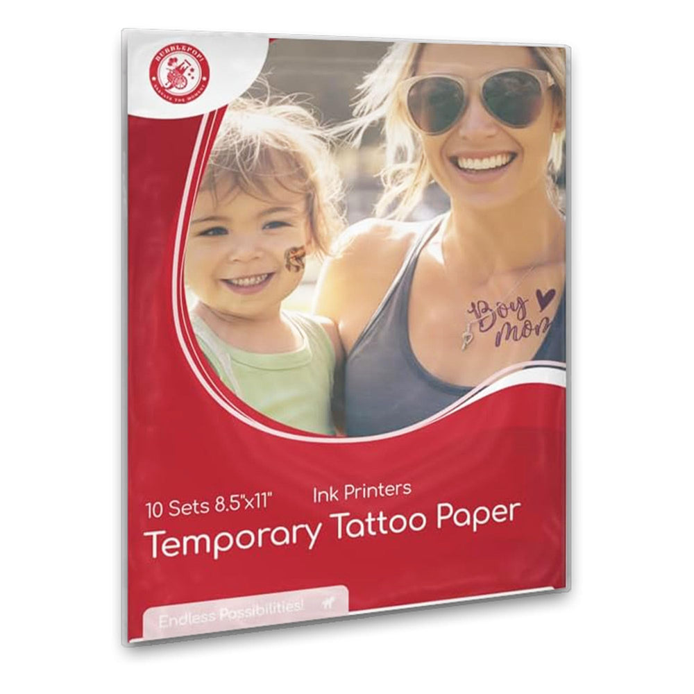 BubblePop printable tattoo paper for inkjet printers enables easy at-home transfers.