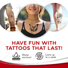 BubblePop water-resistant tattoo paper close-up demonstrates vivid color retention.