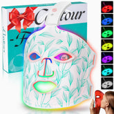 BUBLOC masque LED rouge 850 nm, soin du visage à domicile, pratique.