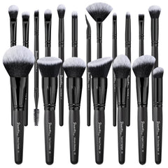Pinceaux Bueart Design ensemble velours noir pour maquillage fluide et précis.