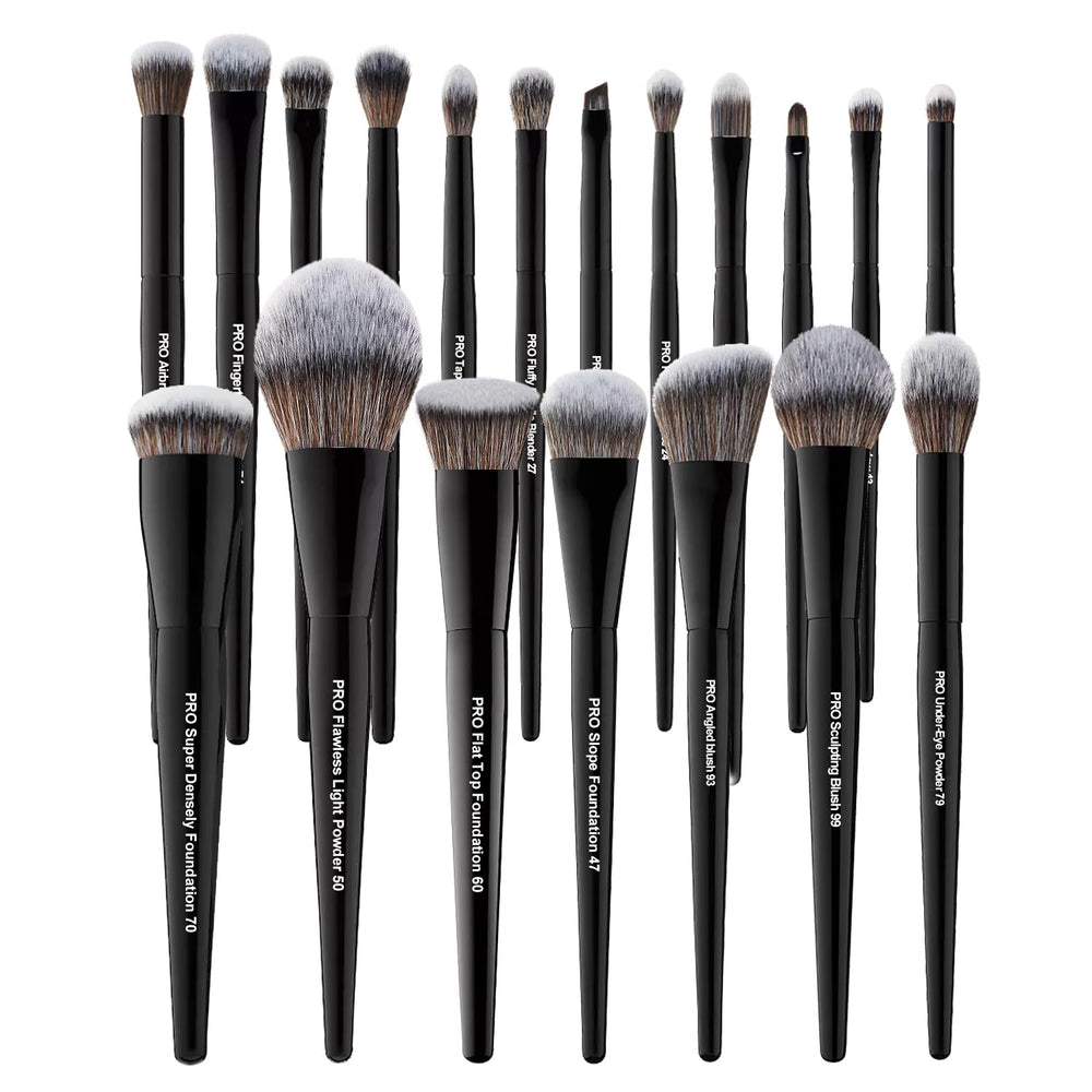 Bueart Design 19Pcs pinceaux visage et yeux, application fluide du teint