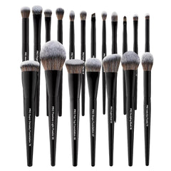 Bueart Design 19Pcs pinceaux visage et yeux, application fluide du teint