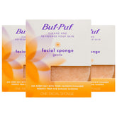 Buf-Puf éponge visage douce, pack de 3, nettoie en douceur les impuretés.