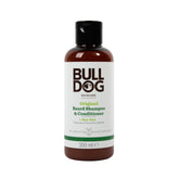 BULLDOG Shampoing-barbe 2 en 1, bouteille pratique pour barbe propre et hydratée.