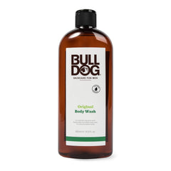 Bulldog Gel Douche Original: bouteille ambrée durable et élégante.
