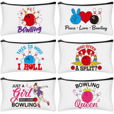 Pochettes maquillage Bowling Bulyoou, six modèles, rangement élégant et pratique.