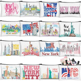Pochette cosmétique Bulyoou au motif New York, pratique pour voyage et maquillage